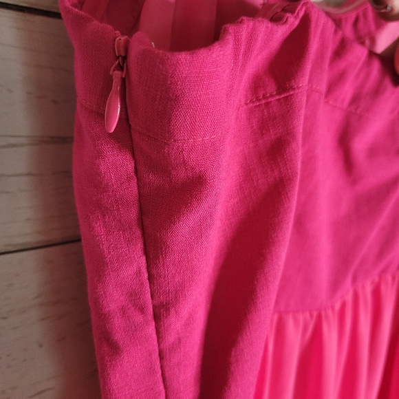 Keepsake the label medium strapless hot pink high low dress - Picture 6 of 9